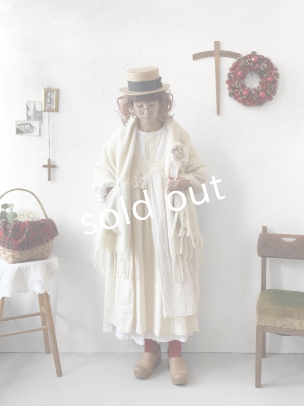 画像6: 【ノエルの贈り物】リネンキャミのレースワンピース・ミルク【10】 (6)