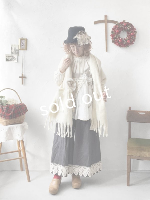 画像5: 【ノエルの贈り物】リネンキャミのレースチュニック・生成り【7】 (5)