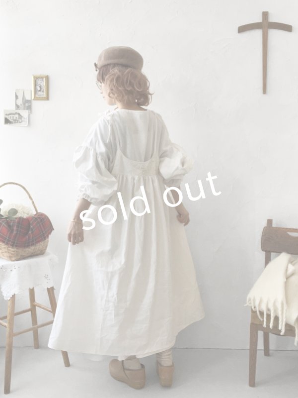 画像6: 【ノエルの贈り物】マディラ刺繍のキャミワンピース・D【24】 (6)