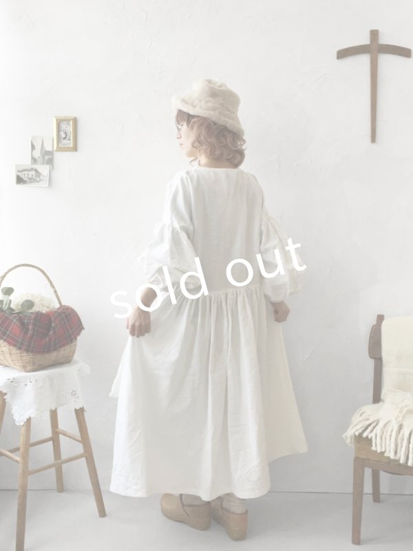 画像6: 【ノエルの贈り物】ホワイトリネンレースワンピース・D【25】 (6)