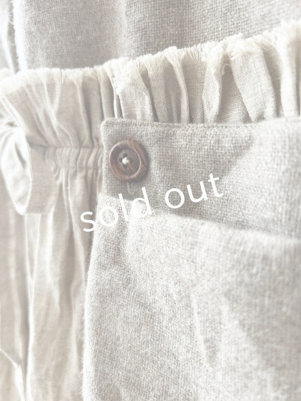 画像11: MARCHE' DE SOEUR／ウールツイードのベストワンピース・モカ×生成り (11)