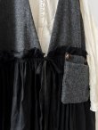 画像5: MARCHE' DE SOEUR／ウールツイードのベストワンピース・チャコール×黒 (5)