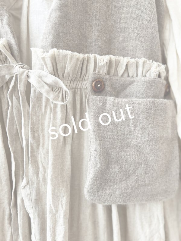 画像4: MARCHE' DE SOEUR／ウールツイードのベストワンピース・ベージュ×生成り (4)