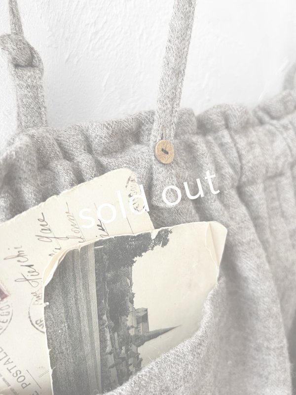 画像11: MARCHE' DE SOEUR／シェットランドウールリネン ピエロパンツ・杢ベージュ (11)