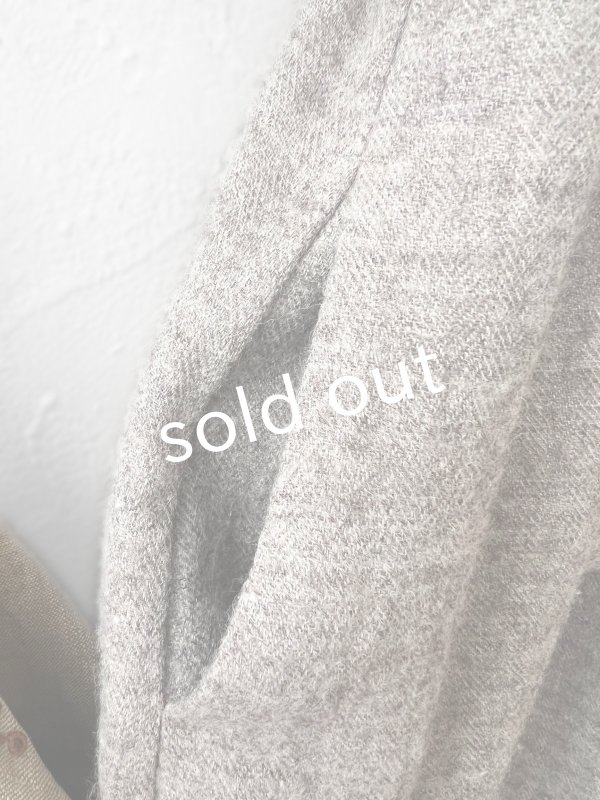 画像7: MARCHE' DE SOEUR／シェットランドウールリネン ピエロパンツ・杢ベージュ (7)