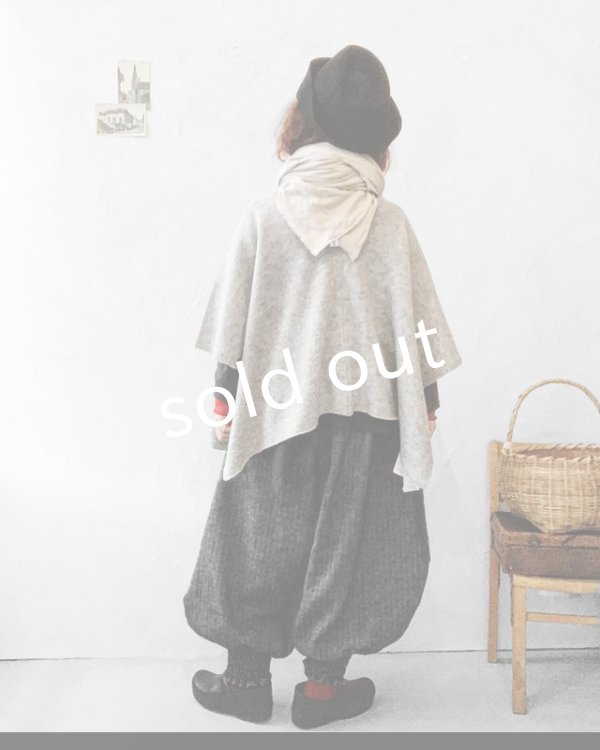 画像13: MARCHE' DE SOEUR／シェットランドウールリネン ピエロパンツ・杢ベージュ (13)