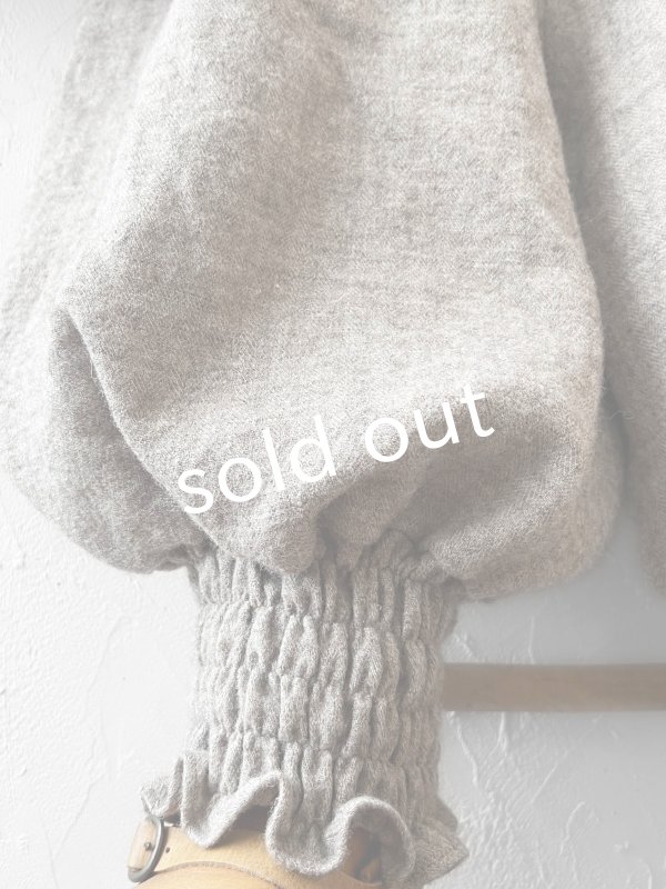 画像4: MARCHE' DE SOEUR／シェットランドウールリネン ピエロパンツ・杢ベージュ (4)