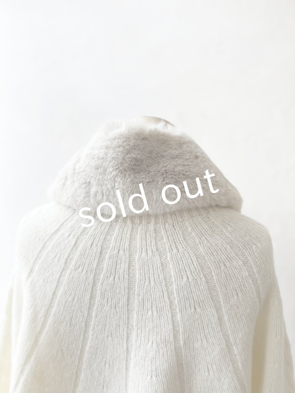 画像4: pollenbienco／アンティークレースのファーティペット・G (4)