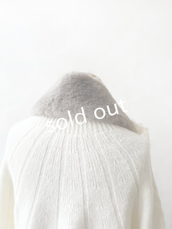 画像5: pollenbienco／アンティークレースのファーティペット・D (5)