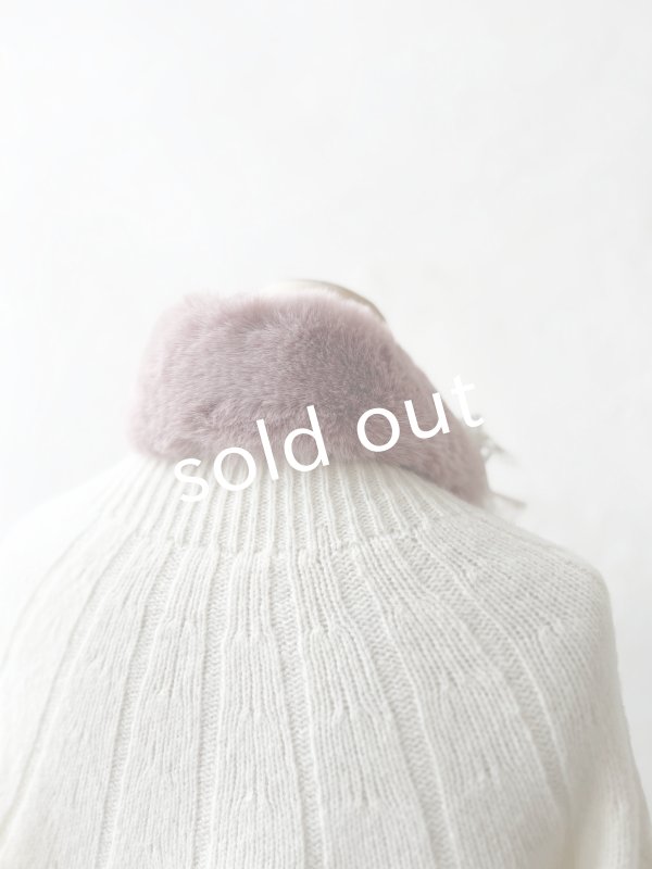 画像5: pollenbienco／アンティークレースのファーティペット・J (5)