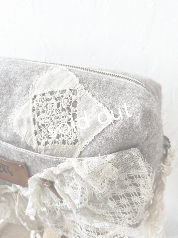 画像5: pollenbienco／アンティークレースのショルダーバッグ (5)