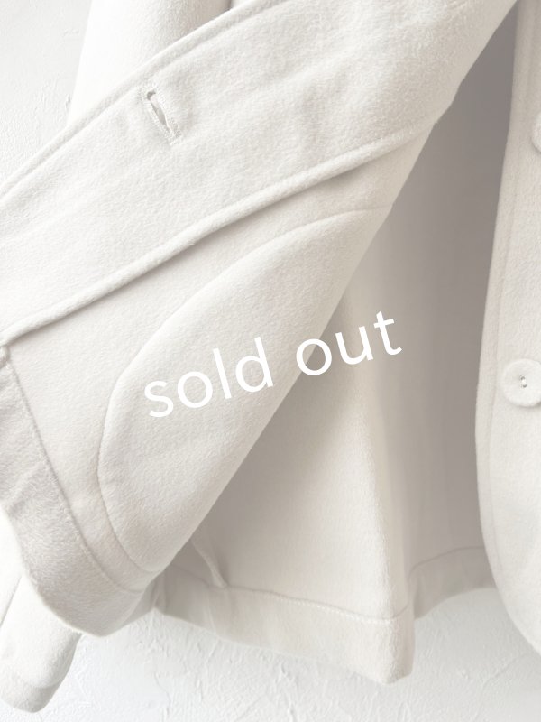 画像8: pollenbienco／アンティークレースのメルトンコート・アイボリー (8)