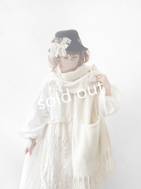 画像5: pollenbienco／アンティークレースのハット・黒 (5)