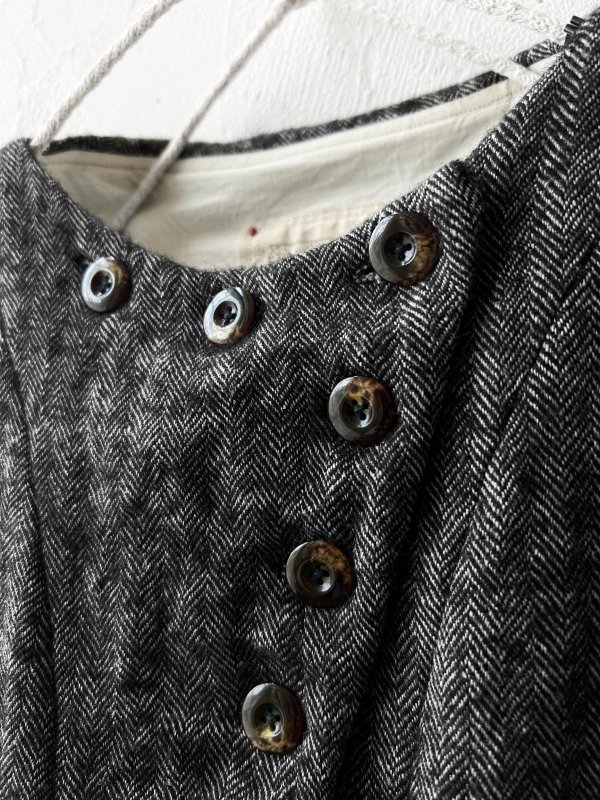 画像5: Reliure／Shetland wool Vest・Black (5)