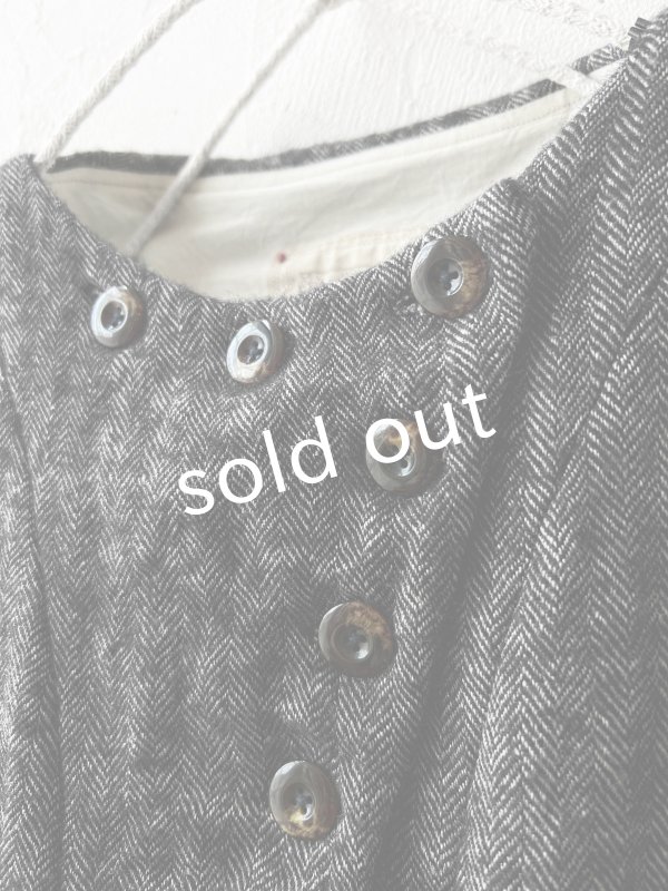 画像5: Reliure／Shetland wool Vest・Black (5)