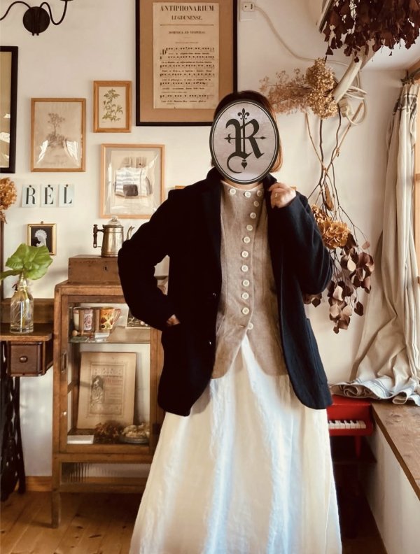 画像9: Reliure／Shetland wool Vest・Black (9)