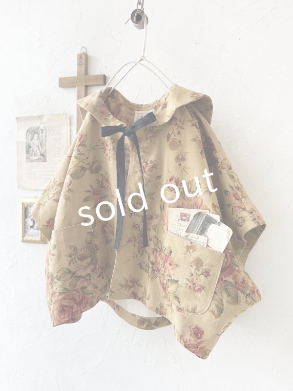 画像12: MARCHE' DE SOEUR／セーラ襟のタッセルちびジャケット・オールドローズ キャメル (12)