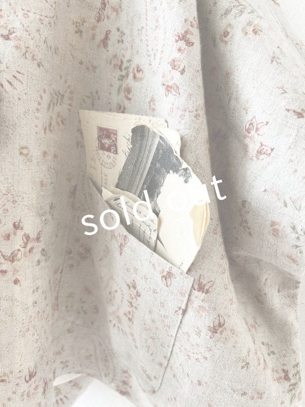 画像8: MARCHE' DE SOEUR／セーラ襟のタッセルちびジャケット・きなり小花 (8)