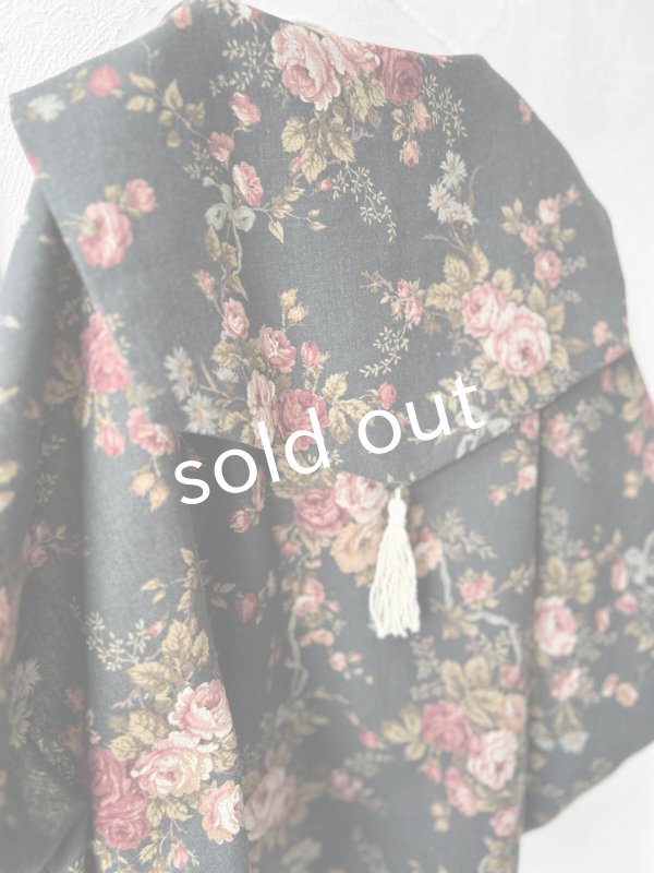 画像12: MARCHE' DE SOEUR／セーラ襟のタッセルちびジャケット・オールドローズ スミクロ (12)