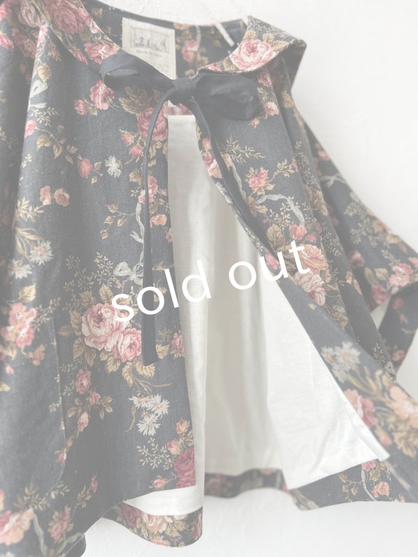 画像9: MARCHE' DE SOEUR／セーラ襟のタッセルちびジャケット・オールドローズ スミクロ (9)