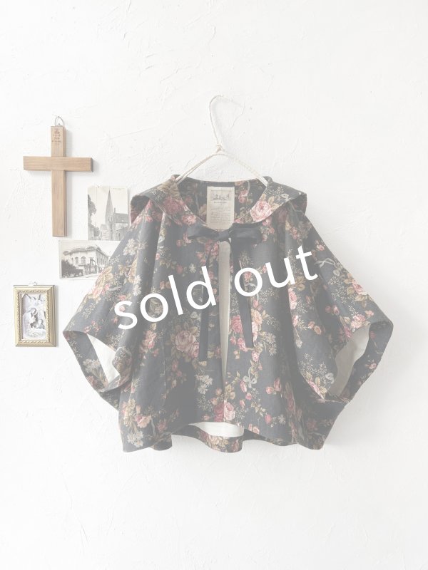 画像3: MARCHE' DE SOEUR／セーラ襟のタッセルちびジャケット・オールドローズ スミクロ (3)