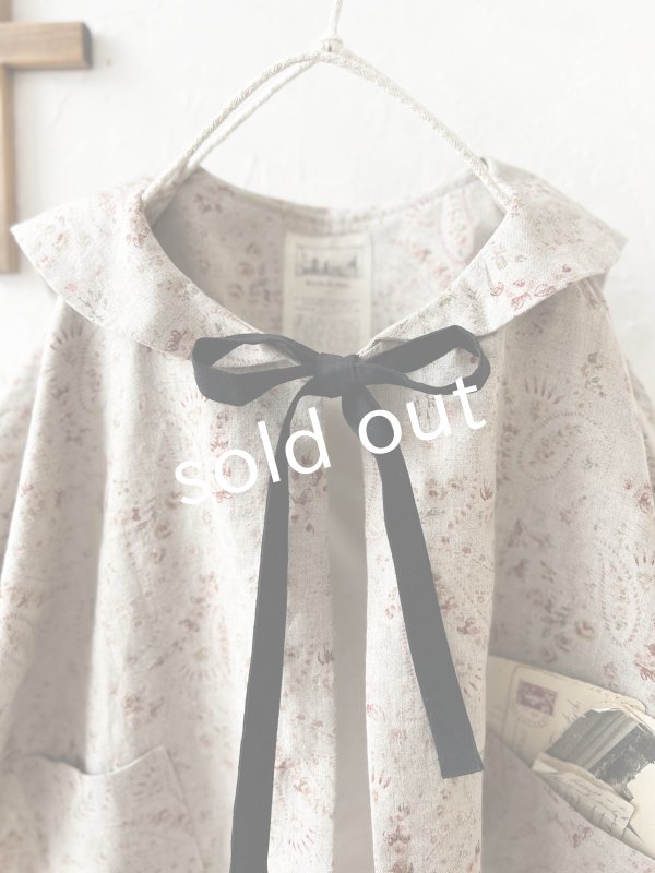 画像6: MARCHE' DE SOEUR／セーラ襟のタッセルちびジャケット・きなり小花 (6)