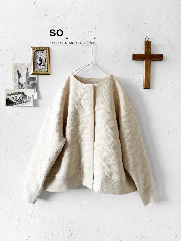 画像1: SO／ジャガードカーディガン・キナリ (1)