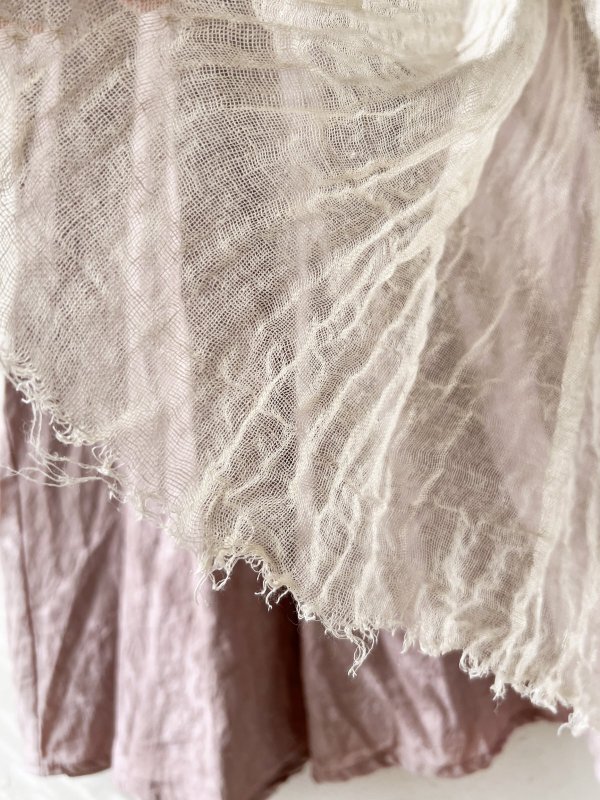 画像9: MARCHE' DE SOEUR／アンティークレース付きタブリエドレス・サクラ (9)