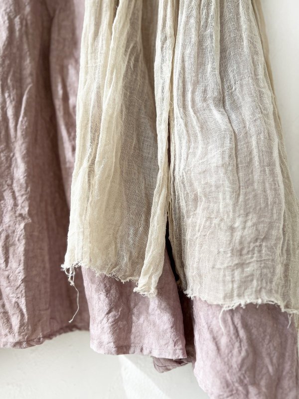 画像8: MARCHE' DE SOEUR／アンティークレース付きタブリエドレス・サクラ (8)