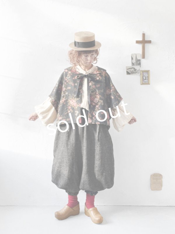 画像17: MARCHE' DE SOEUR／セーラ襟のタッセルちびジャケット・オールドローズ スミクロ (17)