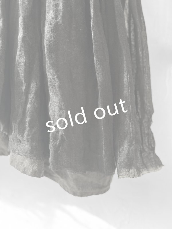 画像4: MARCHE' DE SOEUR／アンティークレース付きタブリエドレス・スミクロ (4)