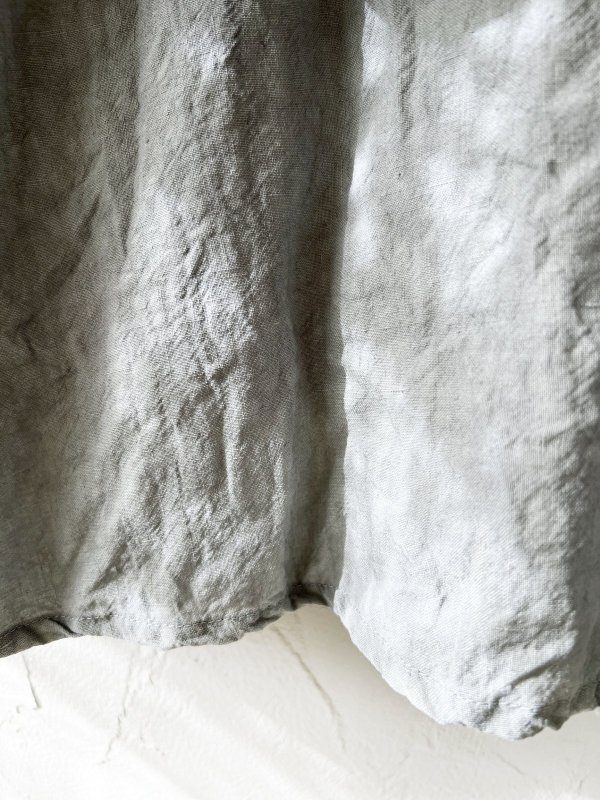 画像6: MARCHE' DE SOEUR／アンティークレース付きタブリエドレス・アイスグレー (6)