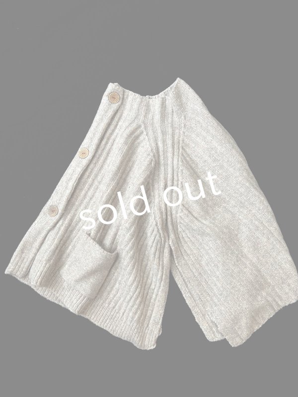 画像8: サイドスリットポンチョ・ベージュ (8)