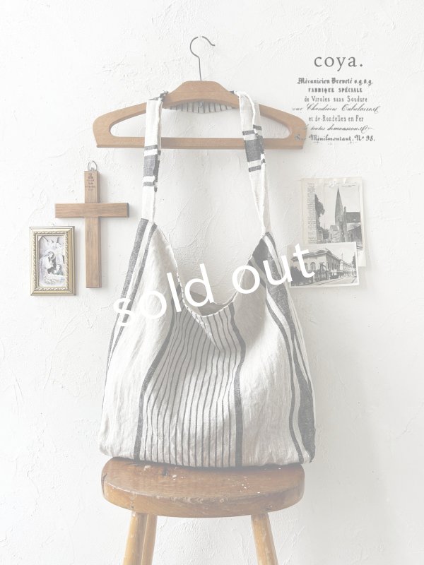 画像1: coya.／リトアニアリネンショルダーbag (1)