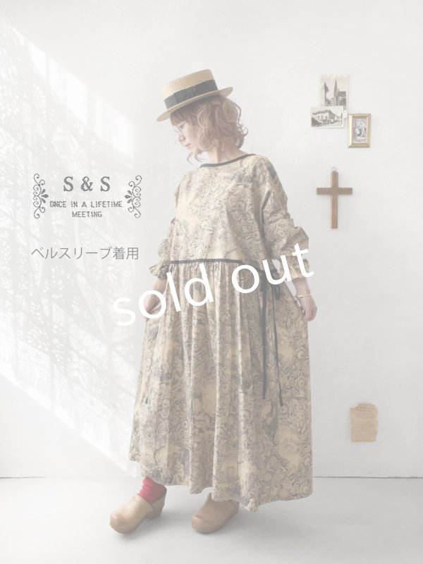 画像11: shizuka's／トワルドジュイのリボンワンピース（パフスリーブ）ラベンダー (11)