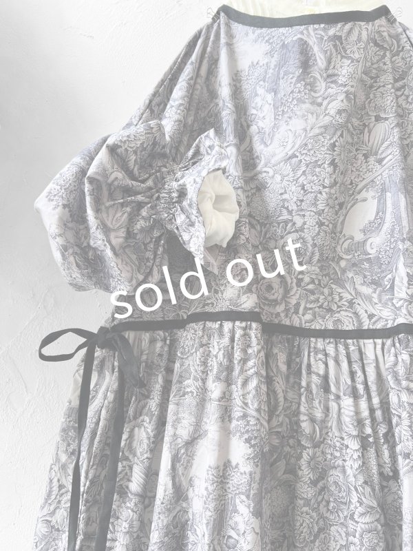 画像4: shizuka's／トワルドジュイのリボンワンピース・（ベルスリーブ）ラベンダー (4)