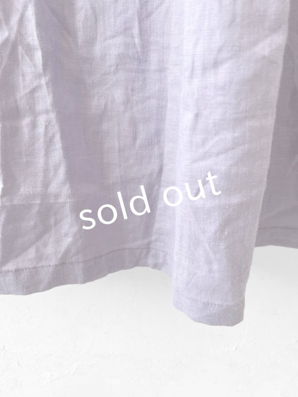 画像6: shizuka's／リネンのリボンワンピース（パフスリーブ）スミレ (6)