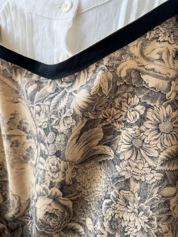 画像4: shizuka's／トワルドジュイのリボンワンピース（パフスリーブ）ベージュ (4)