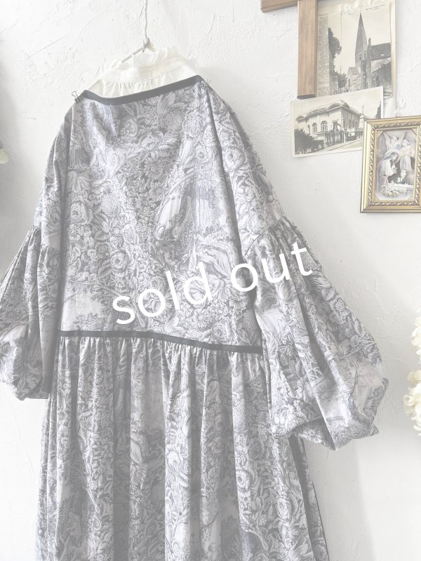 画像8: shizuka's／トワルドジュイのリボンワンピース（パフスリーブ）ラベンダー (8)