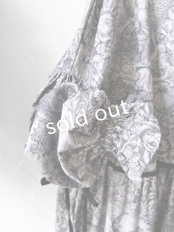 画像5: shizuka's／トワルドジュイのリボンワンピース・（ベルスリーブ）ラベンダー (5)