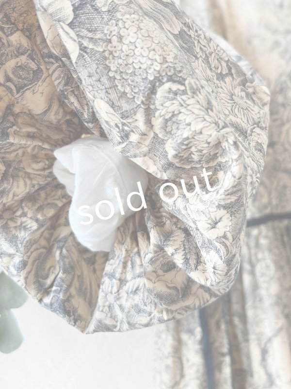 画像6: shizuka's／トワルドジュイのリボンワンピース（パフスリーブ）ベージュ (6)