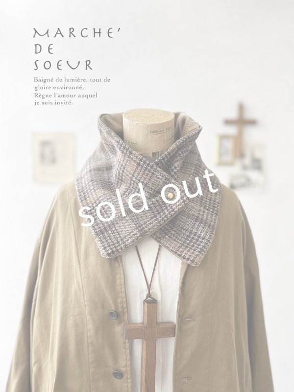 画像1: MARCHE' DE SOEUR／ボタンネックウォーマー・B (1)