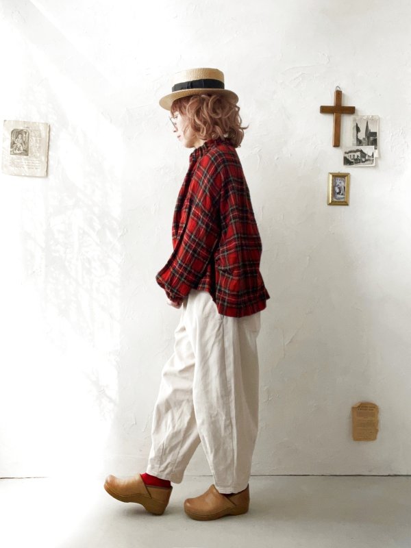 画像9: seasew.／509 コーデュロイ裾ダーツパンツ・チャコール (9)