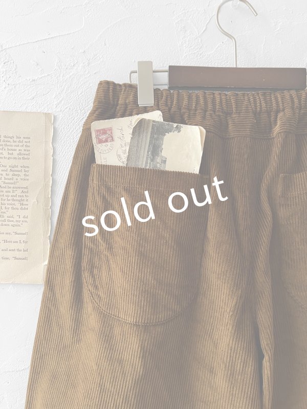 画像7: seasew.／509 コーデュロイ裾ダーツパンツ・ブラウン (7)