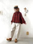 画像13: MARCHE' DE SOEUR／ウールガーゼのプルオーバー・赤チェック (13)