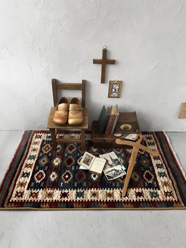 画像2: Wilton mat／ラグマット ウィルトン織キリム (2)