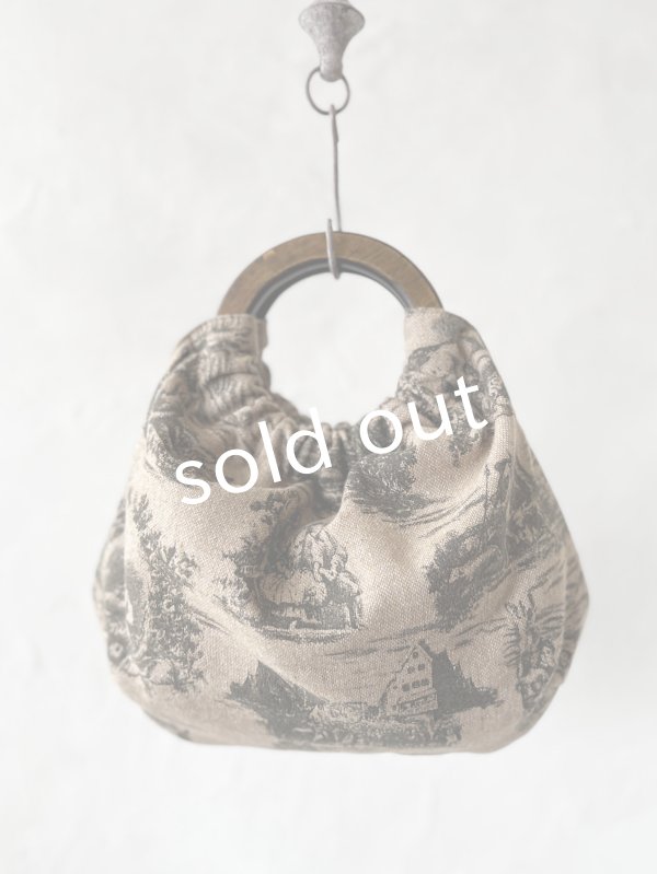 画像4: MARCHE' DE SOEUR／木の持ち手バッグ・クラシックウール (4)