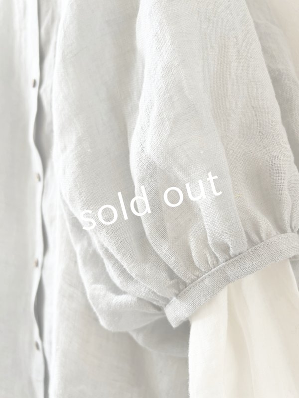 画像6: MARCHE' DE SOEUR／ホイップガーゼワンピース・アイスグレー (6)