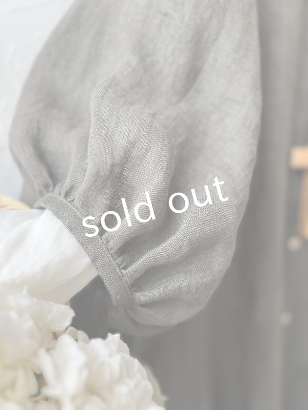 画像4: MARCHE' DE SOEUR／ホイップガーゼワンピース・チャコール (4)