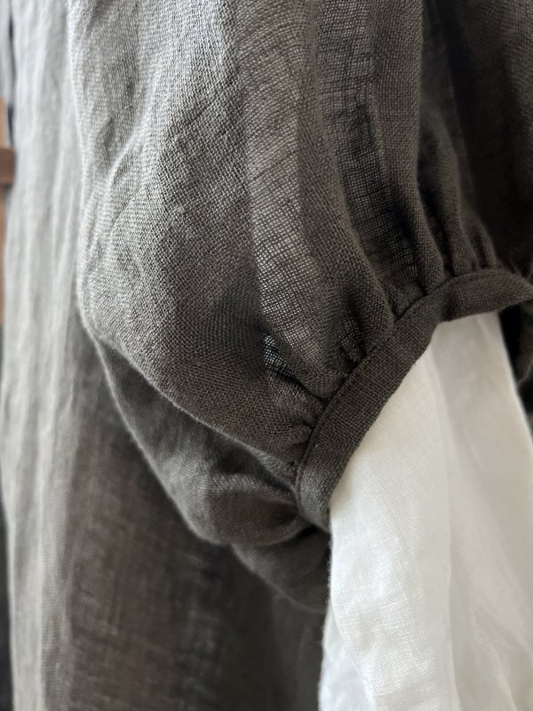 画像4: MARCHE' DE SOEUR／ホイップガーゼワンピース・チャコール (4)